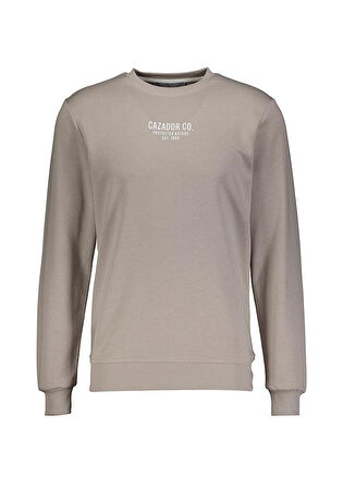 Cazador Erkek 3 İplik Sweatshirt Şardonsuz  5242 Gri
