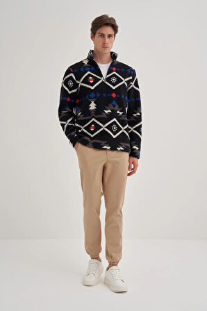 Cazador 5244 Erkek Kürklü Sweatshirt