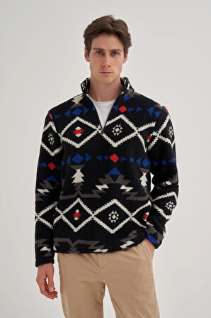 Cazador 5244 Erkek Kürklü Sweatshirt