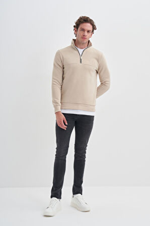 5618 Cazador Erkek Sweat BEJ