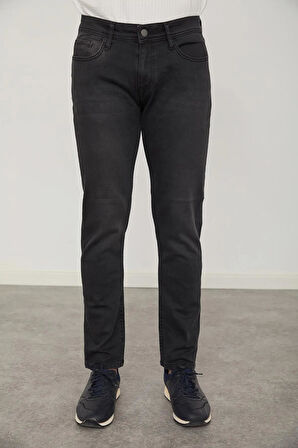 Cazador Parker Erkek Denim/Kot Pantolon  Slim Fit 0109 Siyah