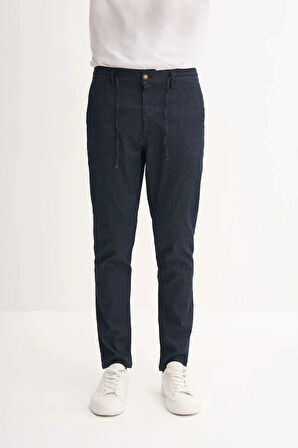 Cazador Jogger Denim Pantolon Beli Bağcıklı Düz Paça 810