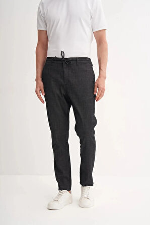 Cazador Jogger Denim Pantolon Düz Paça Beli Bağcıklı 811