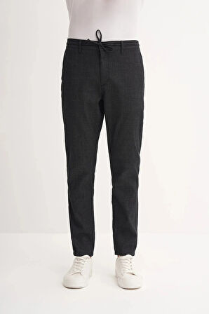 Cazador Jogger Denim Pantolon Düz Paça Beli Bağcıklı 811