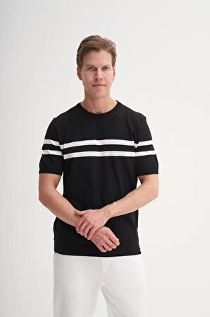 Cazador 3036 Erkek Bisiklet Yaka Triko T-Shirt