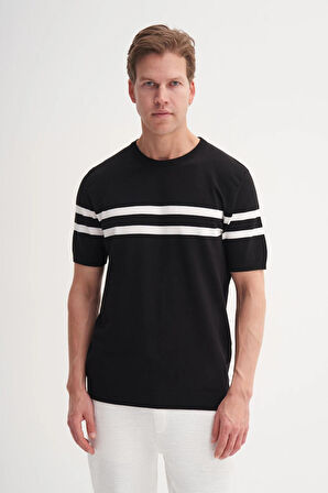 Cazador 3036 Erkek Bisiklet Yaka Triko T-Shirt