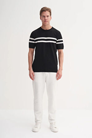 Cazador 3036 Erkek Bisiklet Yaka Triko T-Shirt