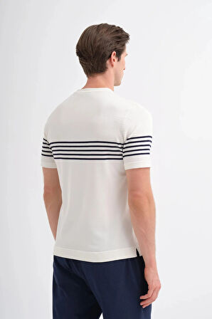 CAZADOR 3040 BISIKLET YAKA TRİKO TİŞÖRT ERKEK EKRU 