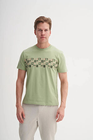 Cazador Bisiklet Yaka Slim Fit Pamuklu Tişört