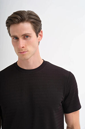 Cazador CAZ 4047 BIS YK T-SHIRT SİYAH
