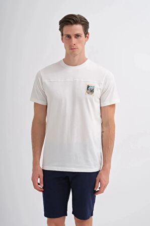 Cazador Bisiklet Yaka Regular Fit Pamuklu Tişört