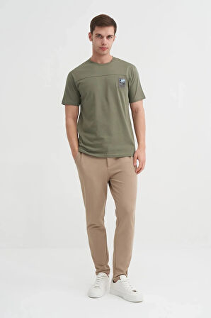 Cazador Bisiklet Yaka Regular Fit Pamuklu Tişört