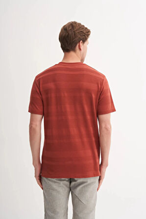 Cazador Bisiklet Yaka Regular Fit Örme Tişört 4123