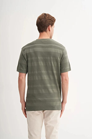 Cazador Bisiklet Yaka Regular Fit Örme Tişört 4123