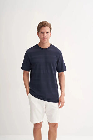 Cazador Bisiklet Yaka Regular Fit Örme Tişört 4123