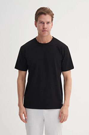 Cazador Caz 4142 Bisiklet Yaka Regular Fit Rahat Likralı Düz Tişört