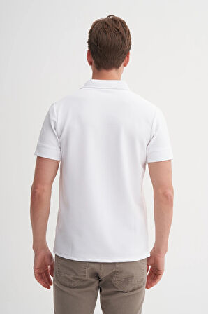CAZADOR 4201 POLO YAKA BEYAZ T-SHIRT