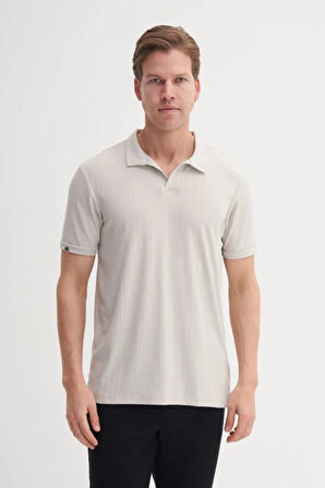 Cazador Polo Yaka Regular Fit Örme Dokulu Tişört