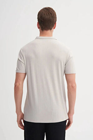 Cazador Polo Yaka Regular Fit Örme Dokulu Tişört