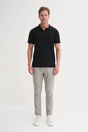 Cazador Polo Yaka Regular Fit Örme Dokulu Tişört