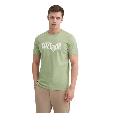 Erkek Marka Yazılı T-shirt