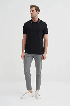 Cazador Slim Fit Bisiklet Yaka Waffle Yumuşak Dokulu Tişört