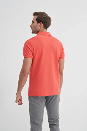Cazador Polo Yaka Slim Fit Pike Düz Pamuklu Tişört