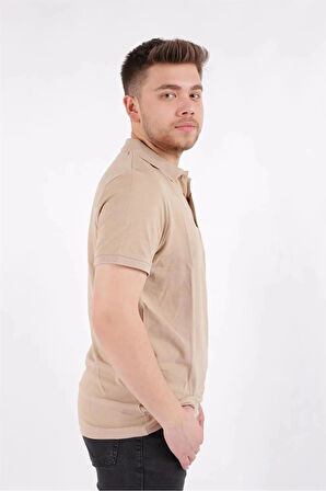 Cazador Erkek T-shirt Polo Yaka Pike  4613 SAFARİ