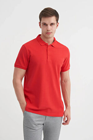 Cazador Polo Yaka Slim Fit Pike Düz Pamuklu Tişört