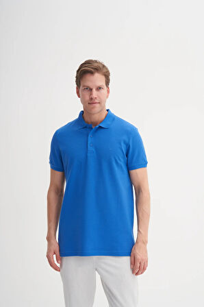 Cazador Erkek T-shirt Polo Yaka 4613 CIVIT MAVISI