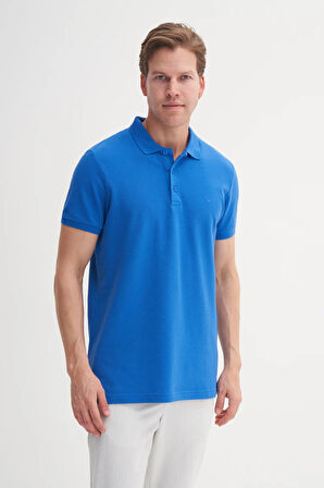 Cazador Erkek T-shirt Polo Yaka 4613 CIVIT MAVISI