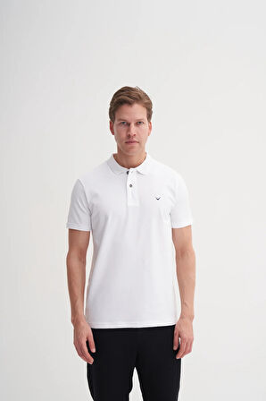 CAZ 4615 POLO YK.LCY SÜP. t-shirt BEYAZ