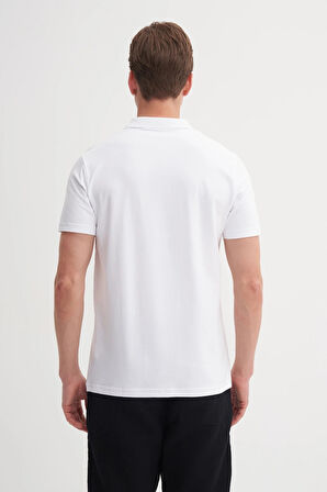 CAZ 4615 POLO YK.LCY SÜP. t-shirt BEYAZ