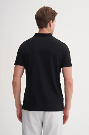 CAZ 4615 POLO YK.LCY SÜP. t-shirt SİYAH