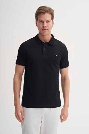 CAZ 4615 POLO YK.LCY SÜP. T-SHIRT SİYAH