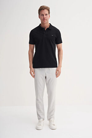 CAZ 4615 POLO YK.LCY SÜP. T-SHIRT SİYAH