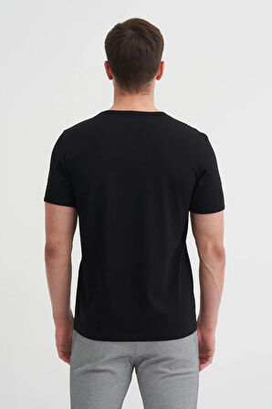 Cazador Bisiklet Yaka Slim Fit Düz Likarlı Örme Tişört