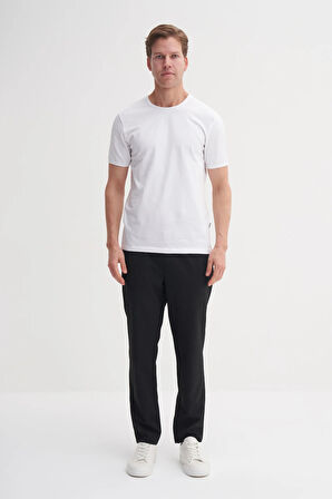 Cazador Erkek Beyaz Caz 4618 Stn Bis. T-shirt Tshirt 
