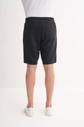 Slim Fit Örme Bermuda Süet Şort