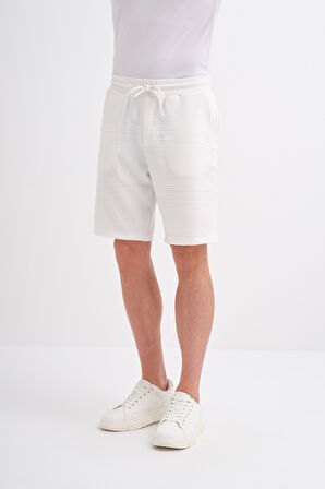 Cazador Regular Fit Örme Dokulu Bermuda Şort