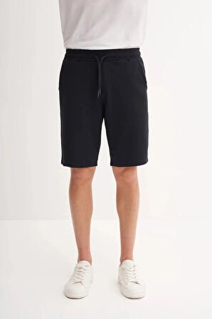 Cazador Slim Fit Dar Paça Likralı Örme Bermuda Şort 6082