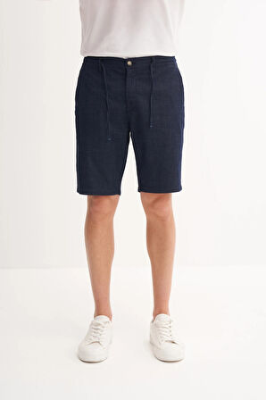 Cazador Slim Fit Dar Kesim Kısa Denim Şort 6725