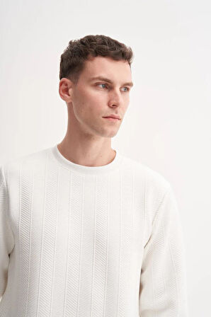 Cazador 53395 Erkek Bisiklet Yaka Sweatshirt