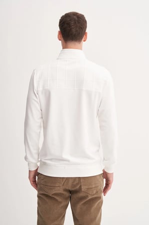 Premium Regular Fit Dik Yaka Mevsimlik 3 İplik Sweatshirt-53415