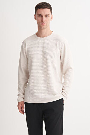 Cazador 53535 Erkek Bisiklet Yaka Sweatshirt