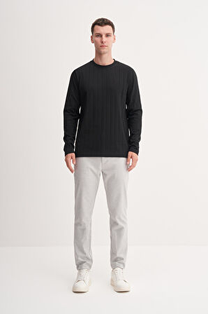 Cazador 53950 Erkek Bisiklet Yaka Sweatshirt