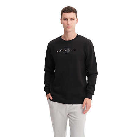 Regular Fit Vintage İçi Yumuşak Şardonlu Pamuklu Sweatshirt-53625