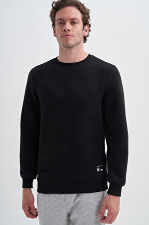Caz 51930 Bıs.Yk. Sweatshirt,Siyah,L