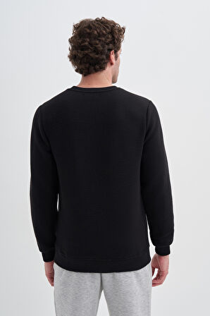 Caz 51930 Bıs.Yk. Sweatshirt,Siyah,L