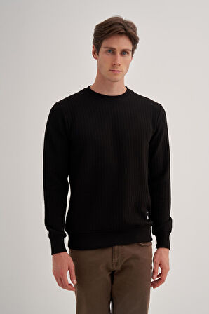 Cazador 51960 Erkek Bisiklet Yaka Sweatshirt